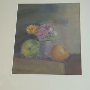 Barbara Ann West Original Chalk Still Life.